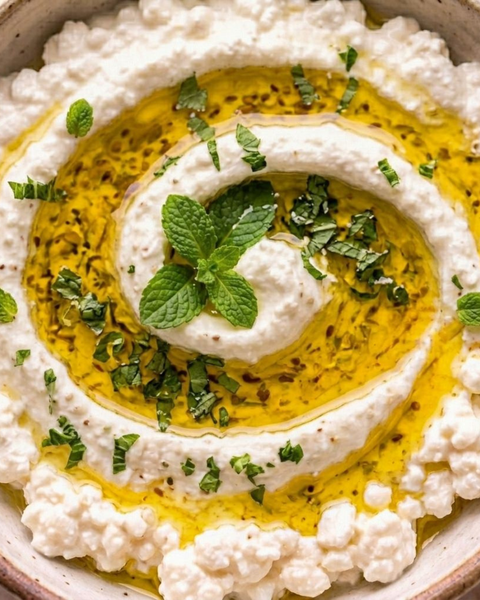 Cottage Cheese with Saudi Mint