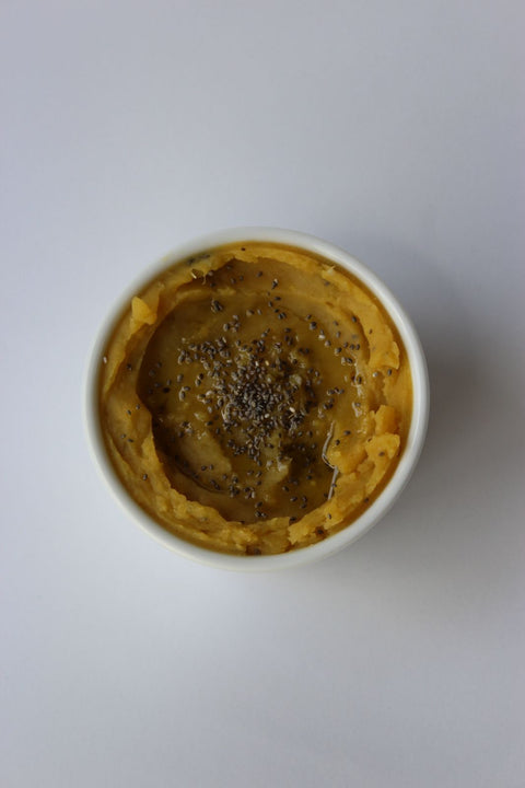 Grilled American Sweet Potato With Chia Seeds